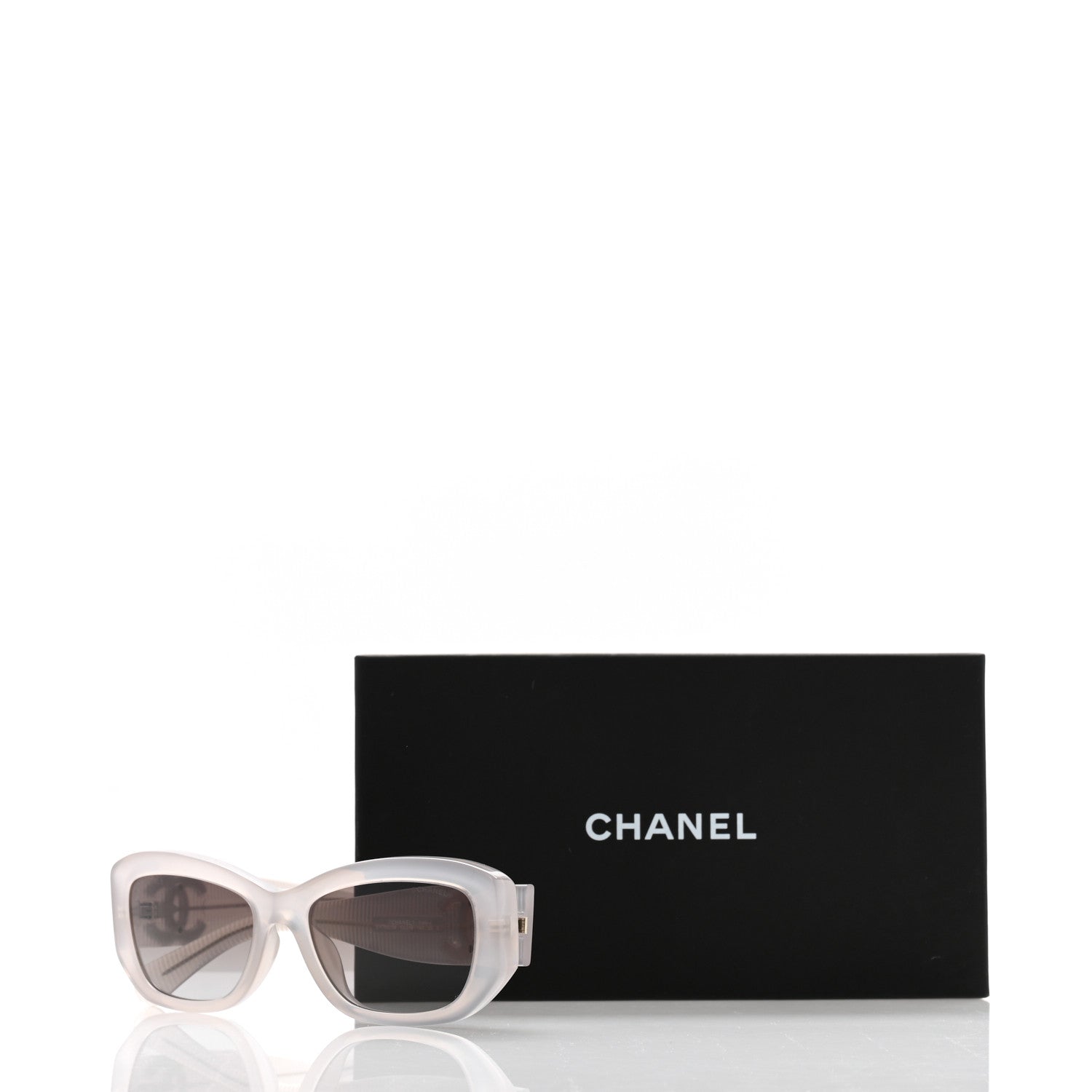 Chanel Acetate Rectangle Sunglasses 5493 Grey 8 of 8
