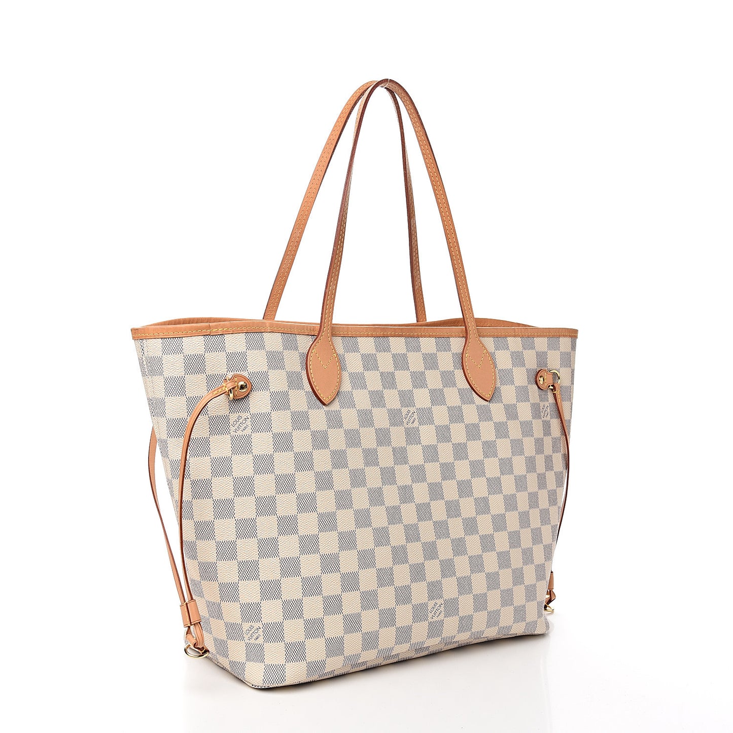 Damier Azur Neo Neverfull MM Rose Ballerine