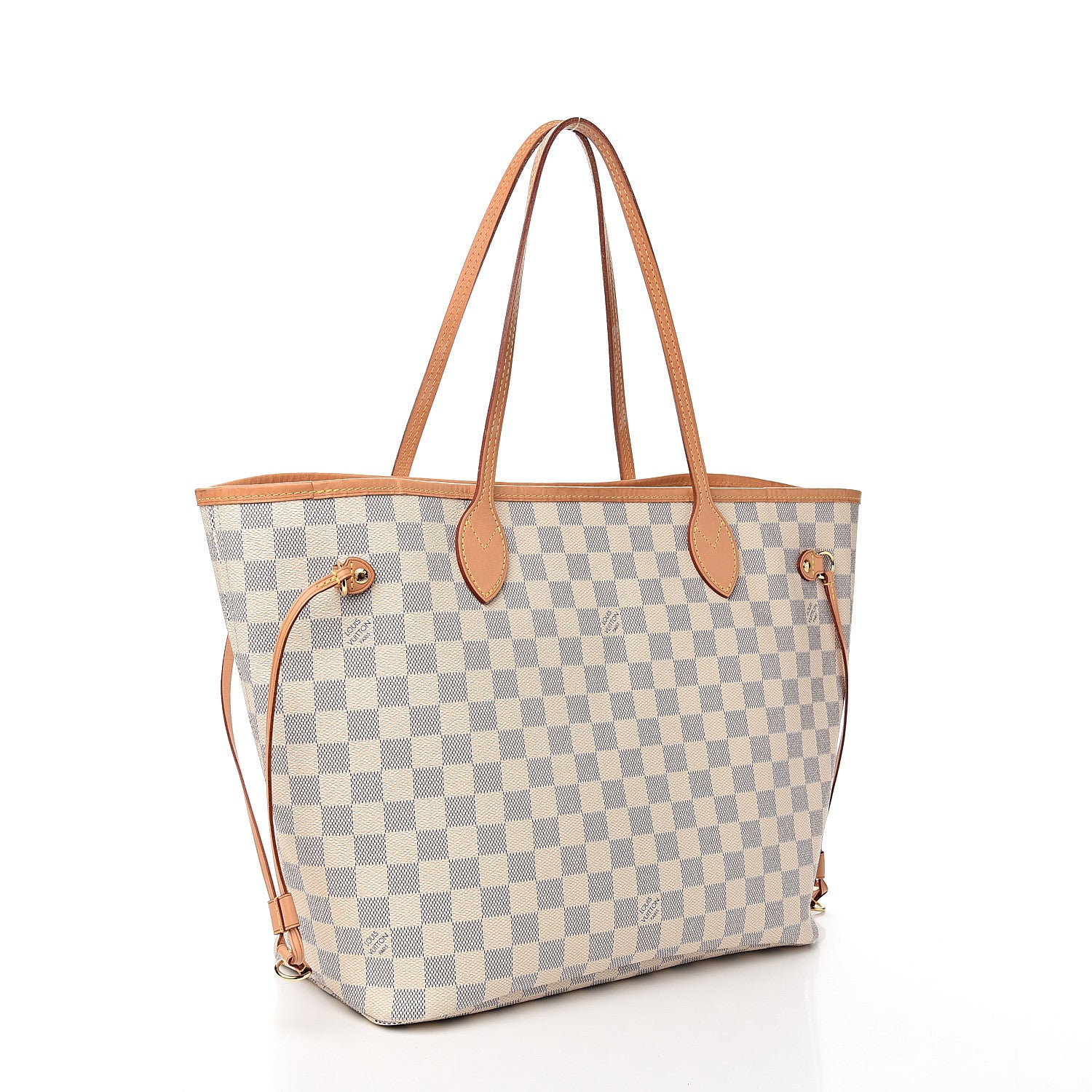 Louis Vuitton Damier Azur Neo Neverfull MM Rose Ballerine 2 of 10
