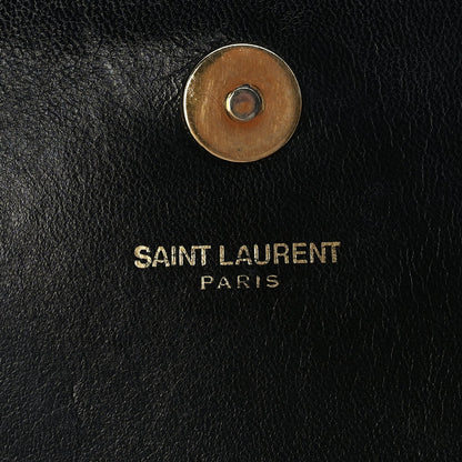Saint Laurent Velvet Classic Monogram Cassandre Tassel Clutch 6 of 7