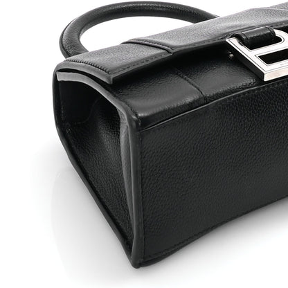 Balenciaga Grained Calfskin Hourglass Top Handle Bag XS Black 7 of 8