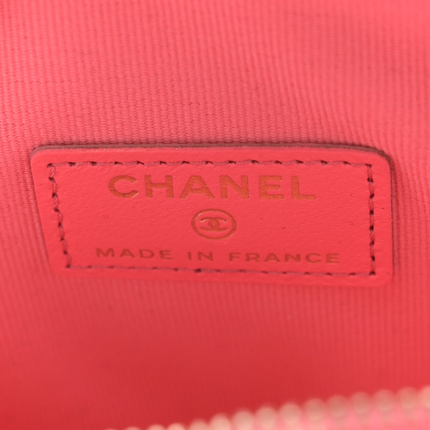 Lambskin Quilted CC In Love Heart Clutch With Chain Pink