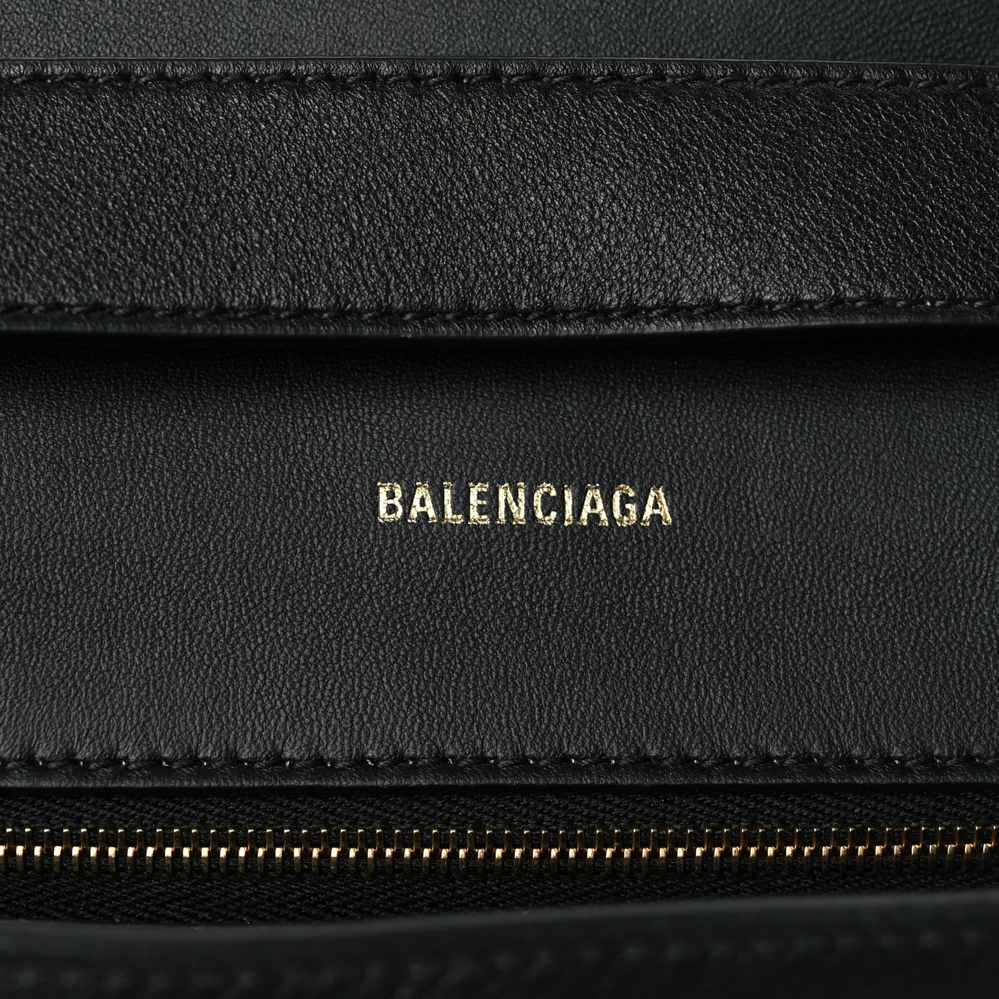 Semi Shiny Smooth Calfskin Small Downtown Shoulder Bag Black