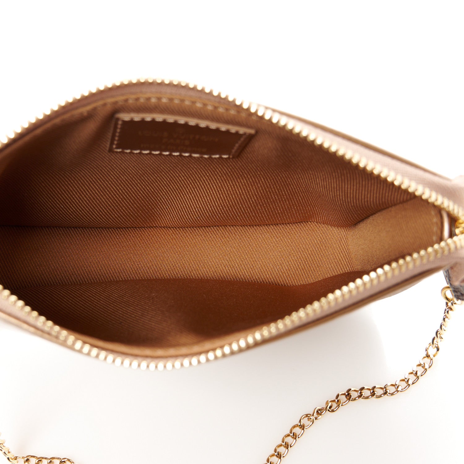 Louis Vuitton Metallic Vernis Mini Pochette Accessories Rose Gold 5 of 10