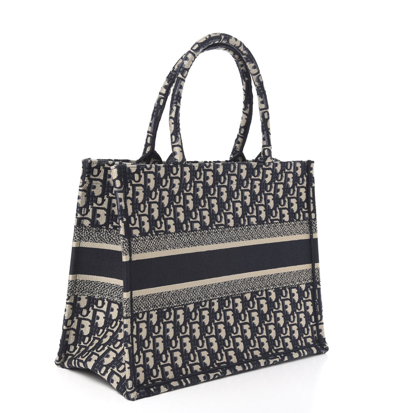 Oblique Medium Book Tote Blue Multicolor