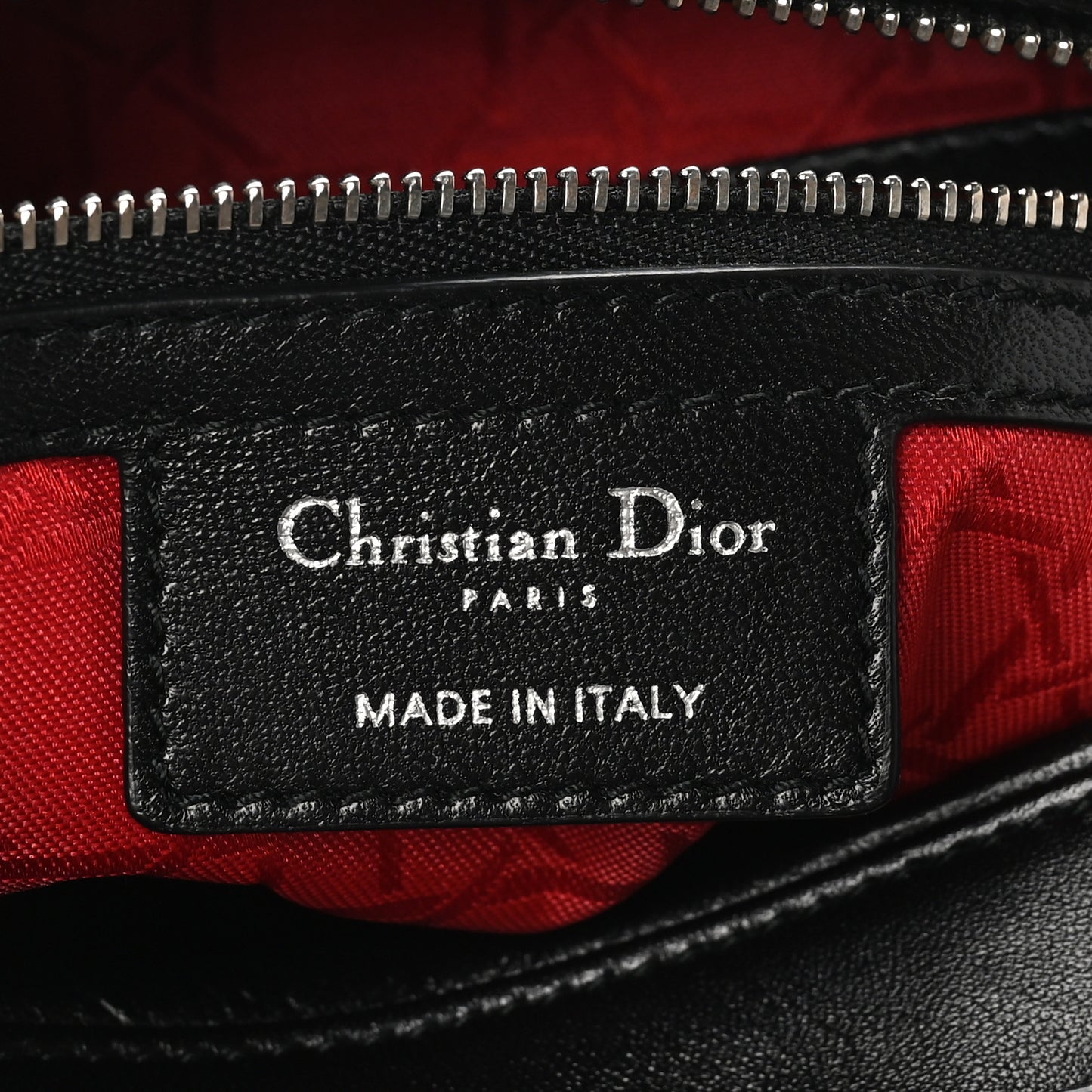Lambskin Cannage Large Lady Dior Black