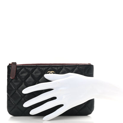 Chanel Caviar Quilted Cosmetic Case Black 2 of 8