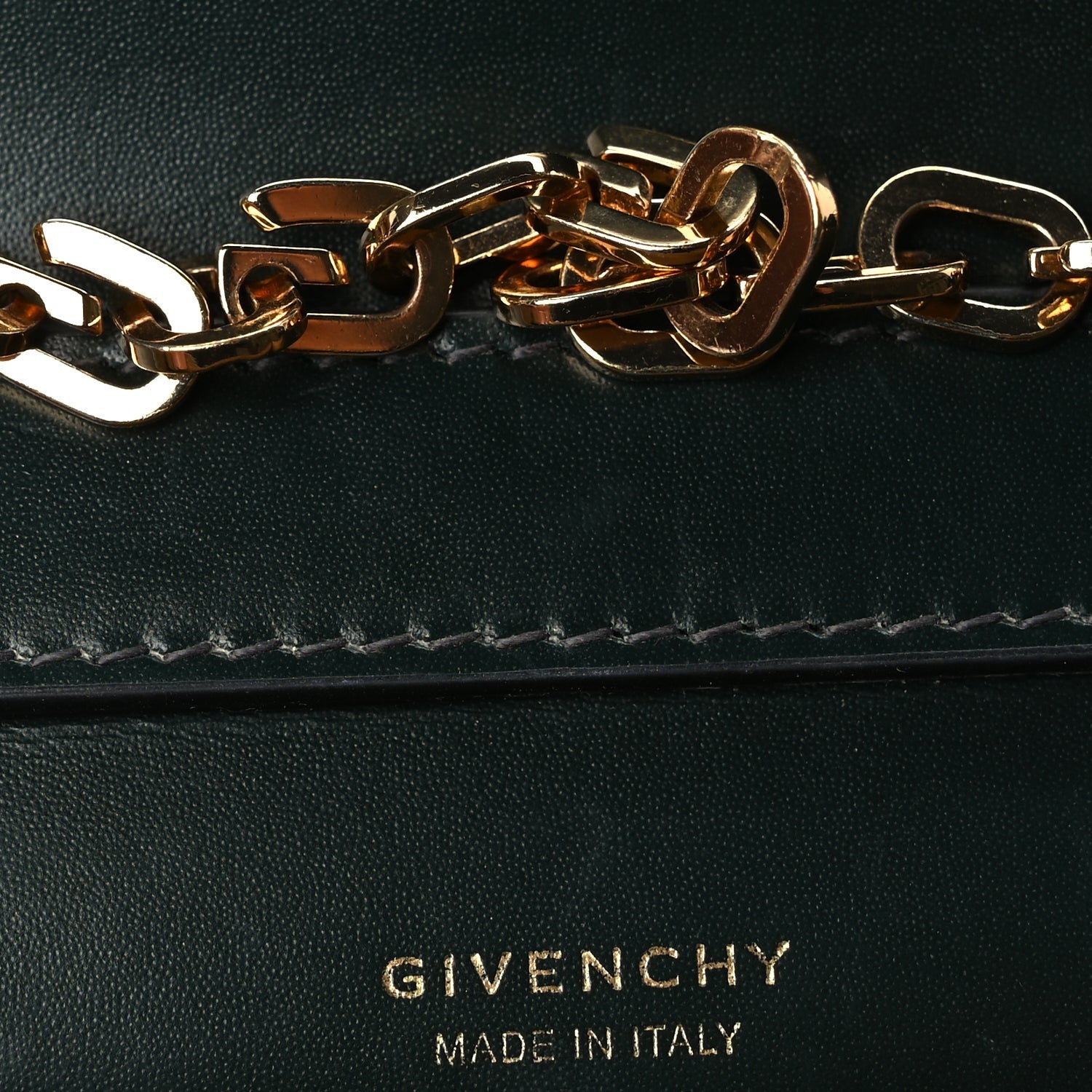 Givenchy Calfskin Small 4G Chain Shoulder Bag Green 5 of 8