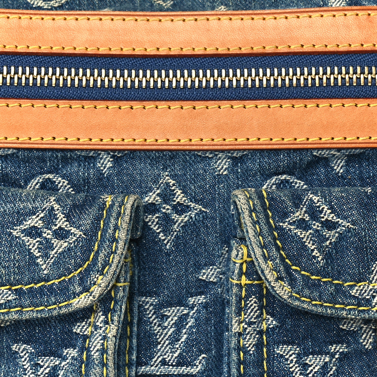 Louis Vuitton Monogram Denim Baggy PM  Blue 6 of 8