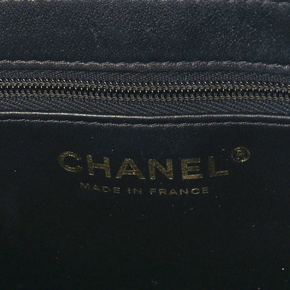 Chanel Shiny Aged Calfskin Quilted Nano Kelly Shopper Black 5 of 9