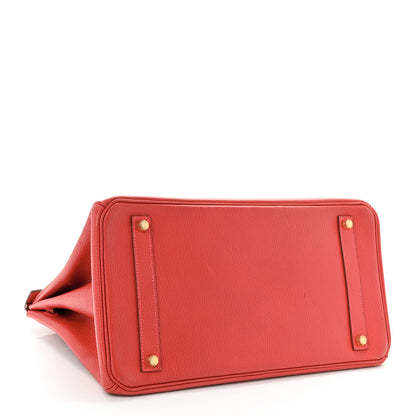 Hermes Ardennes Birkin 35 Rouge Vif 4 of 14