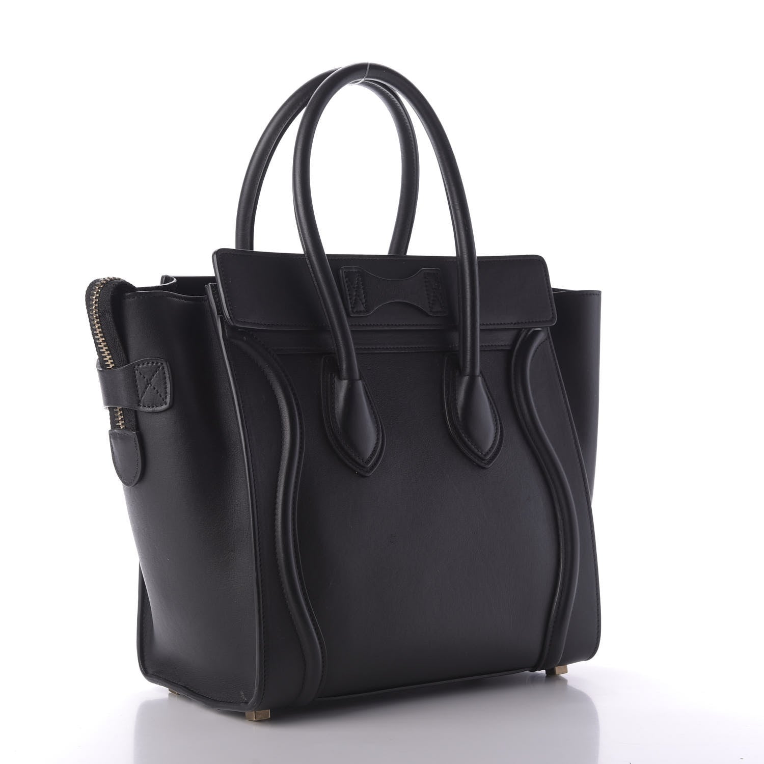 Celine Smooth Calfskin Micro Luggage Black 3 of 8