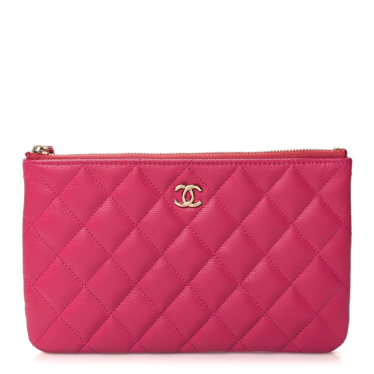Chanel Caviar Quilted Cosmetic Case Fuchsia 1 of 7