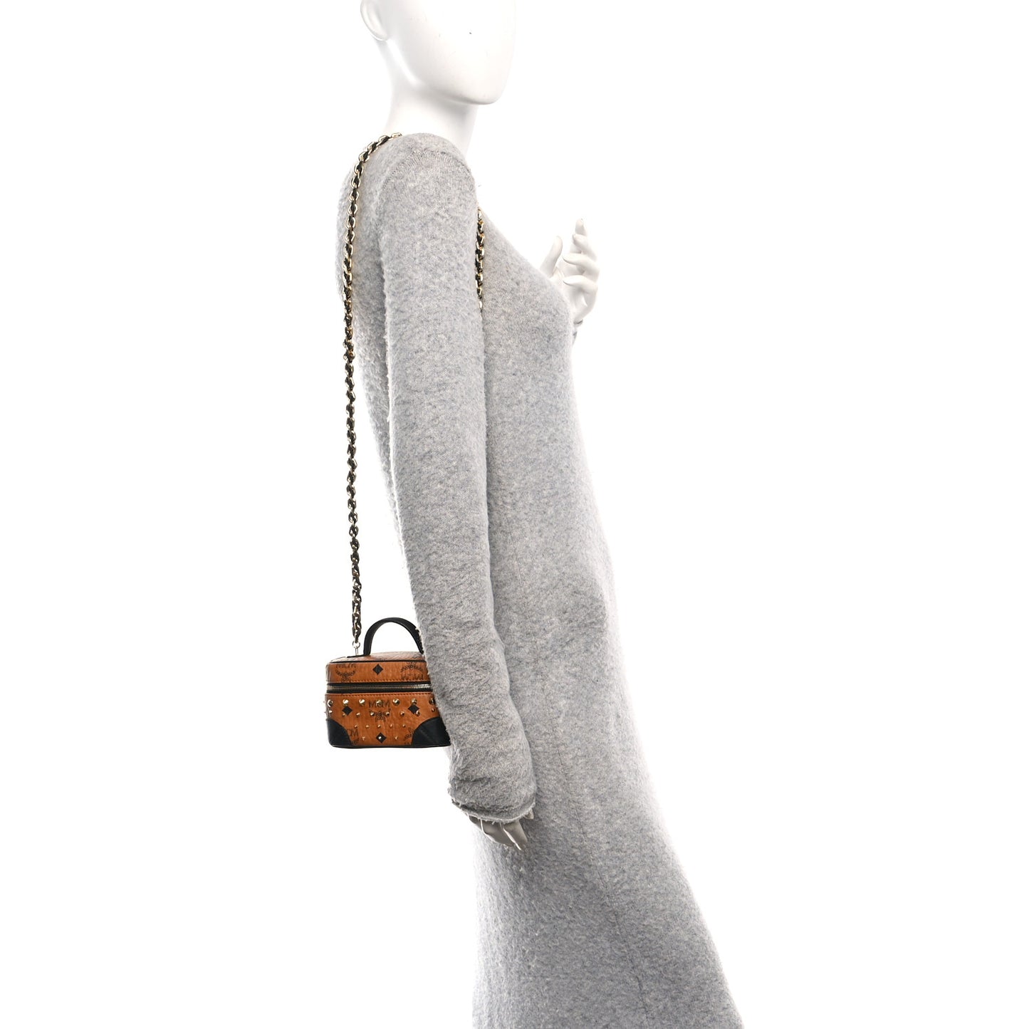 Visetos Rockstar Stud X-Mini Vanity Case Cognac