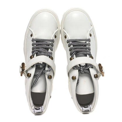 Miu Miu Calfskin Lace Up Ankle Boots 40 White 2 of 7