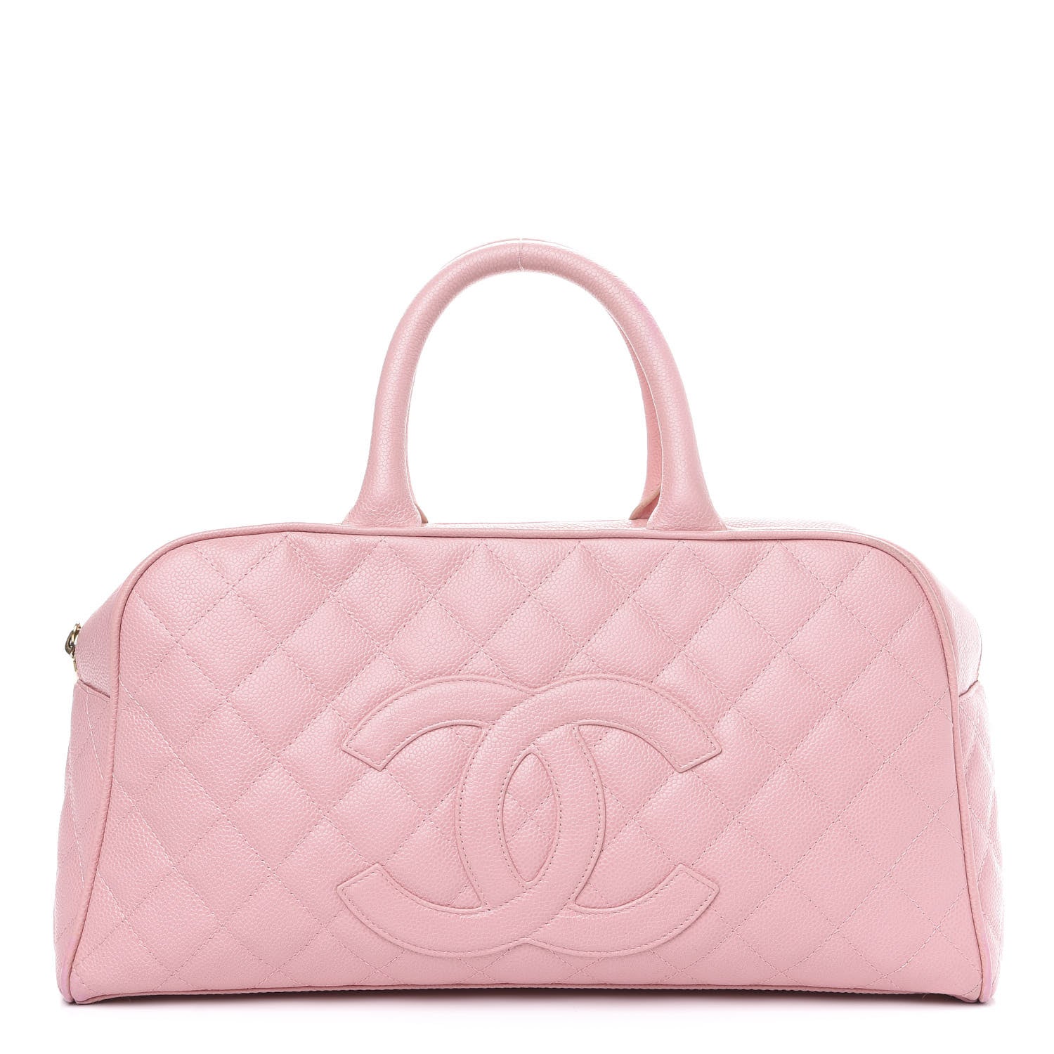 Chanel Caviar Quilted Large Bowler Pink 1 of 13