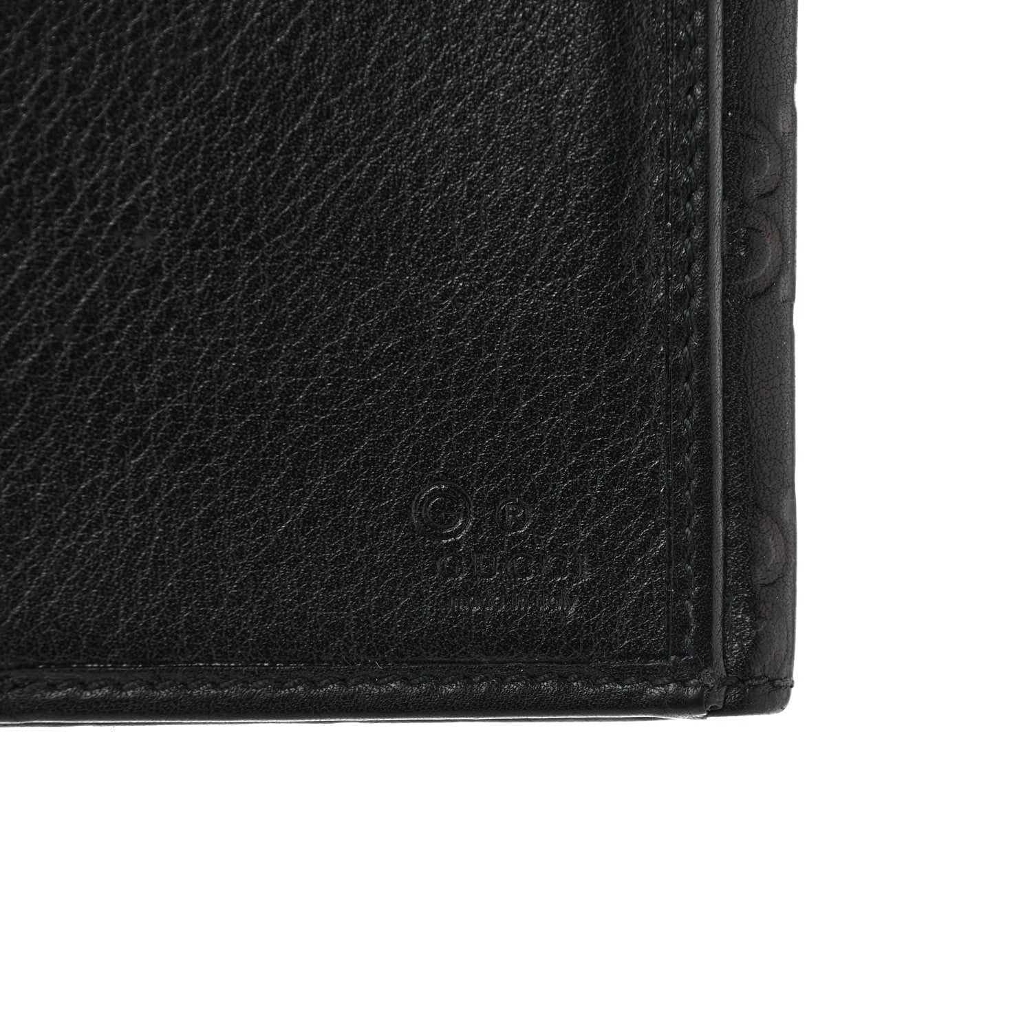 Gucci Guccissima Eclipse Continental Flap Wallet Black 7 of 12