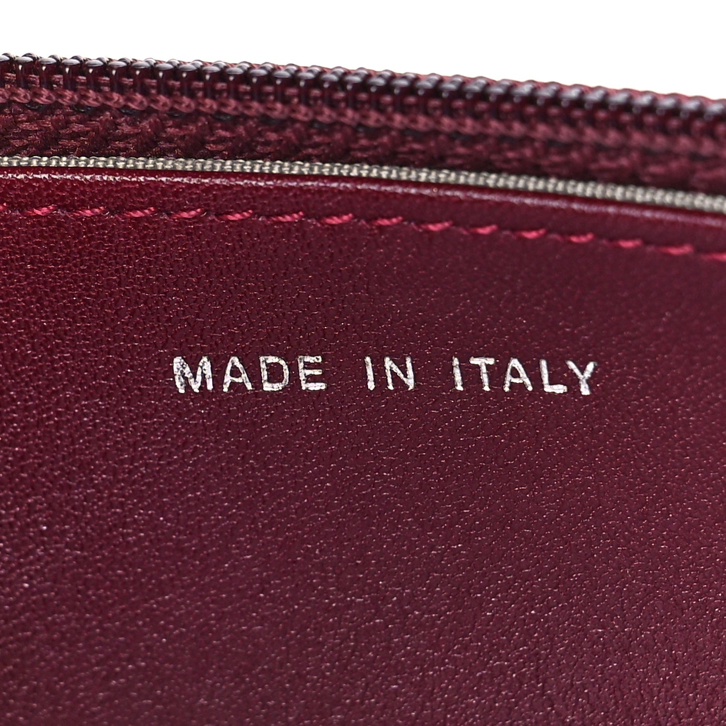 Patent Quilted Brilliant Wallet On Chain WOC Red