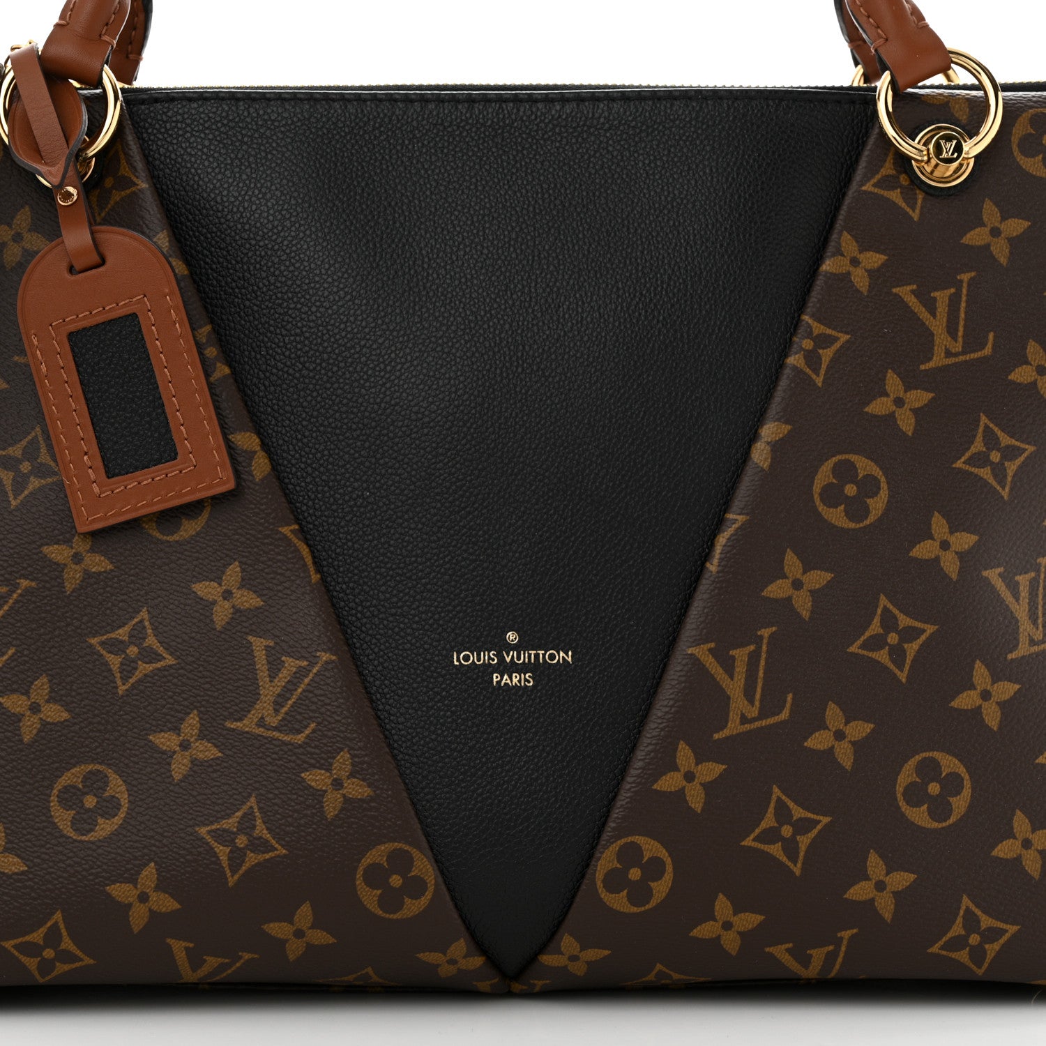 Louis Vuitton Monogram V Tote MM Black 8 of 10