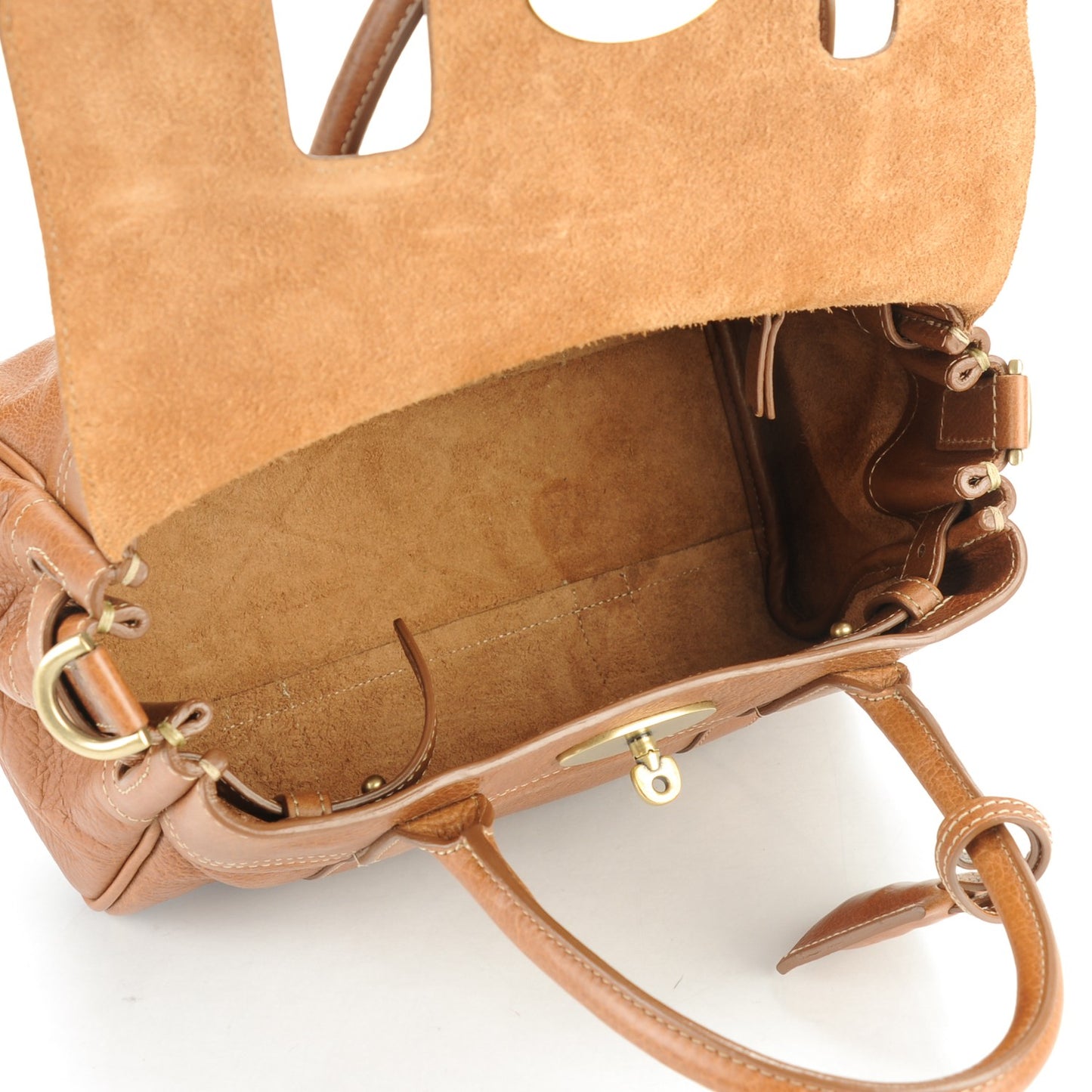 Natural Leather Small Bayswater Oak