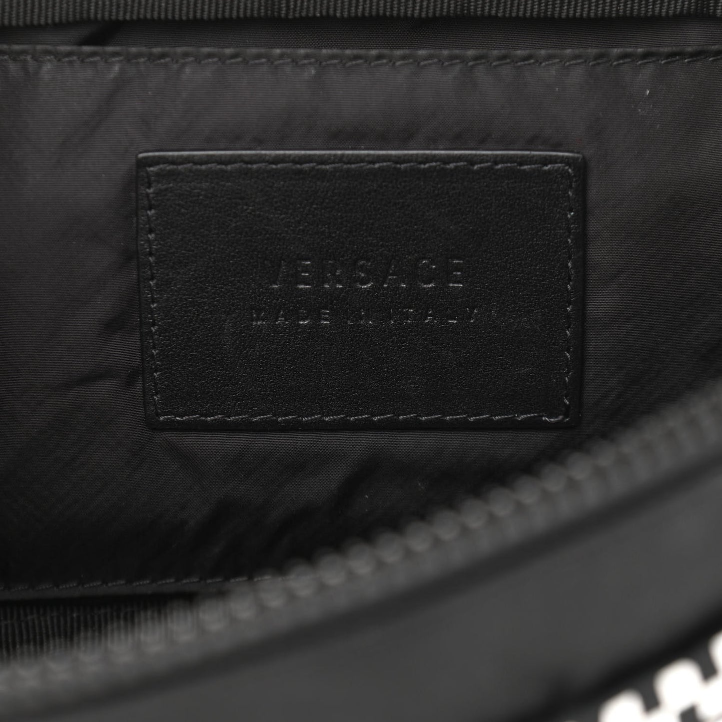 Nylon Logo Two Tone Belt Bag Black
