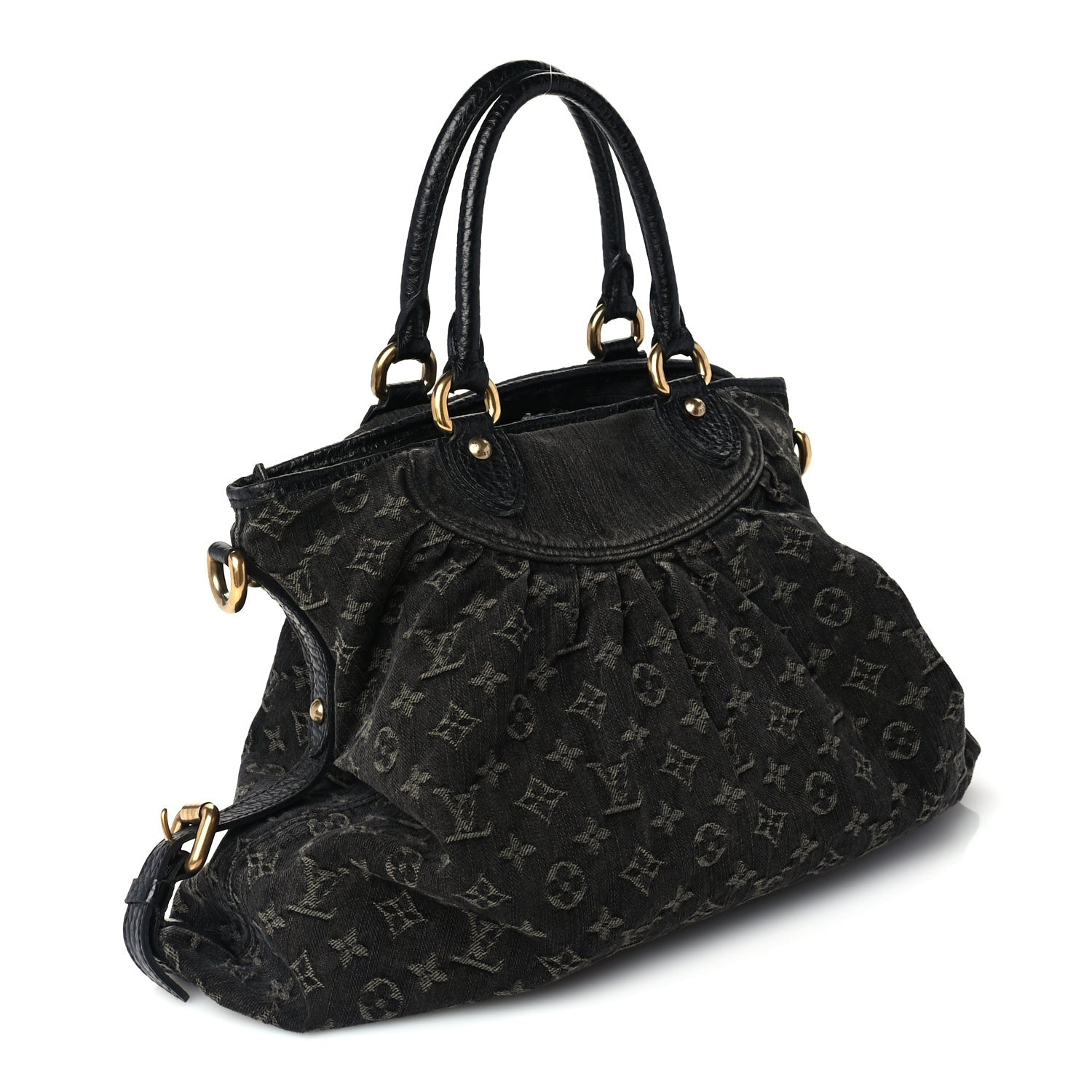 Louis Vuitton Denim Neo Cabby MM Black 2 of 8