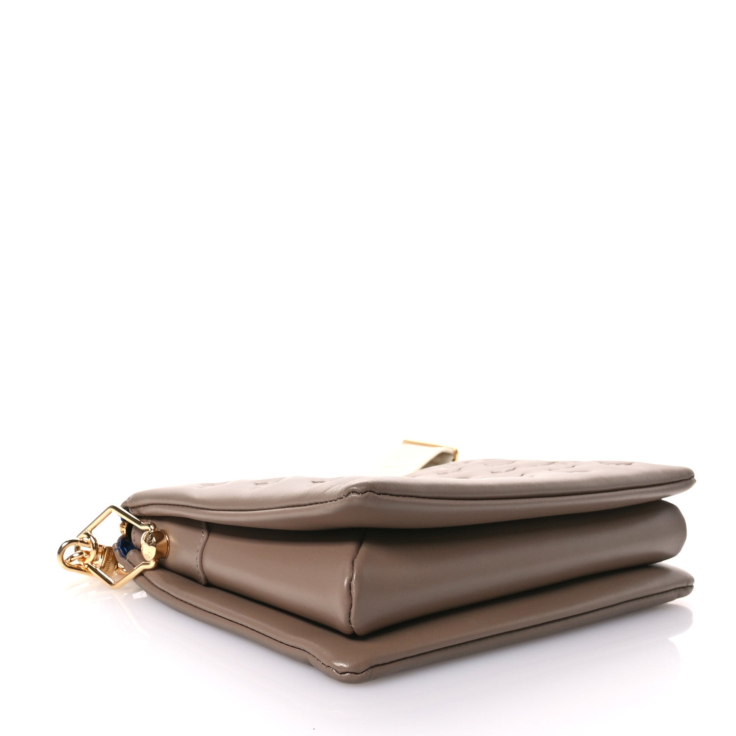 Louis Vuitton Lambskin Embossed Monogram Coussin PM Taupe 4 of 10