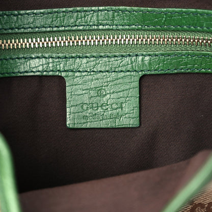 Gucci Monogram Web Junco Small Hobo Green 5 of 13
