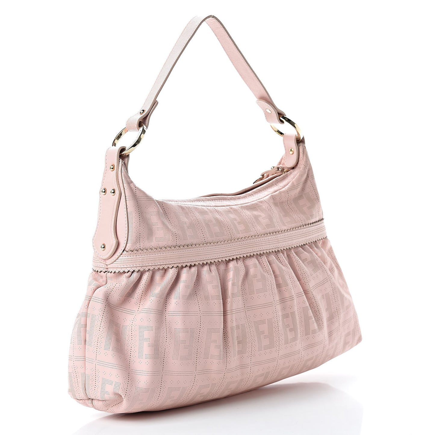 Calfskin Perforated Chef Hobo Pink