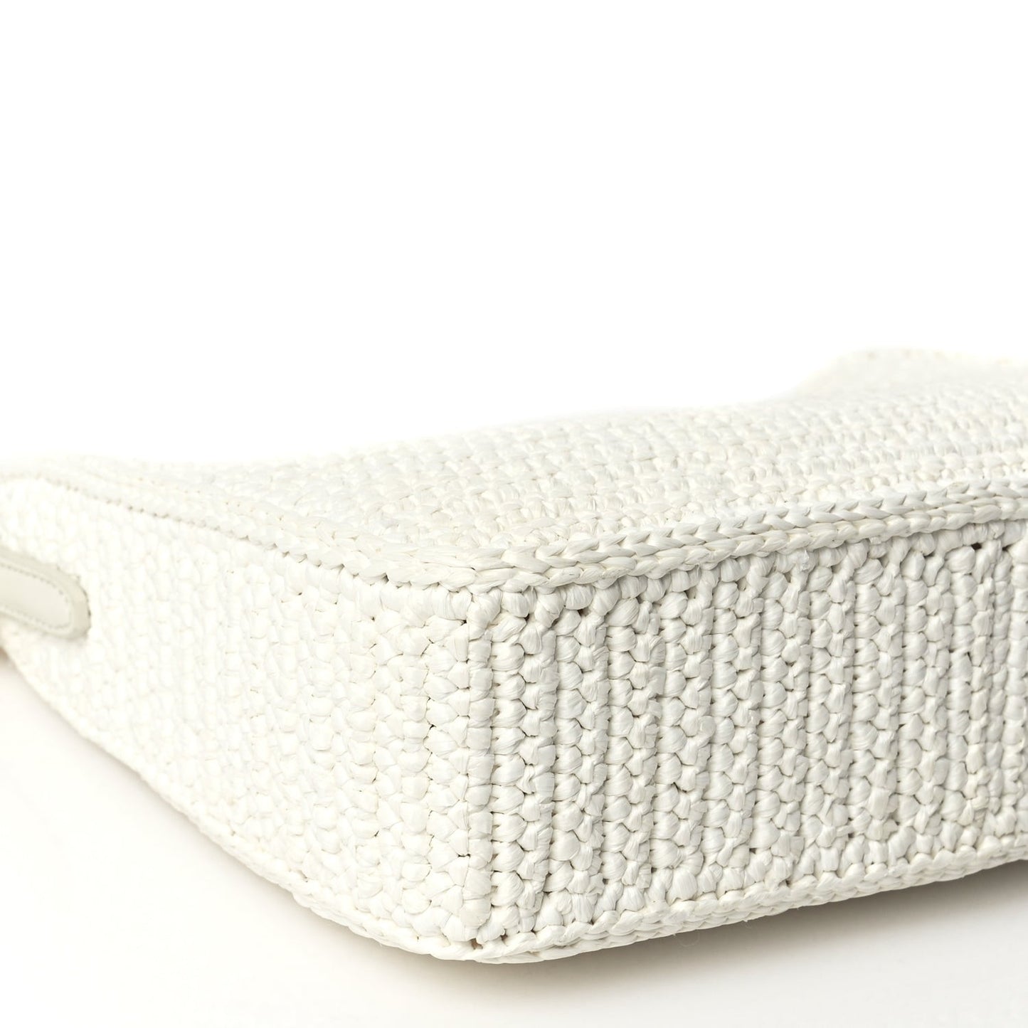 Yarn Raffia Effect Crochet Re-Edition 2005 Shoulder Bag White