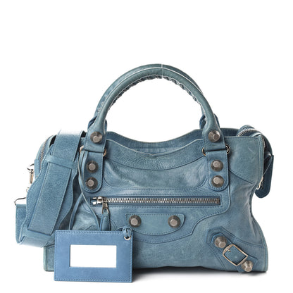 Balenciaga Agneau Giant 21 Silver Hardware City Cyclade 1 of 10