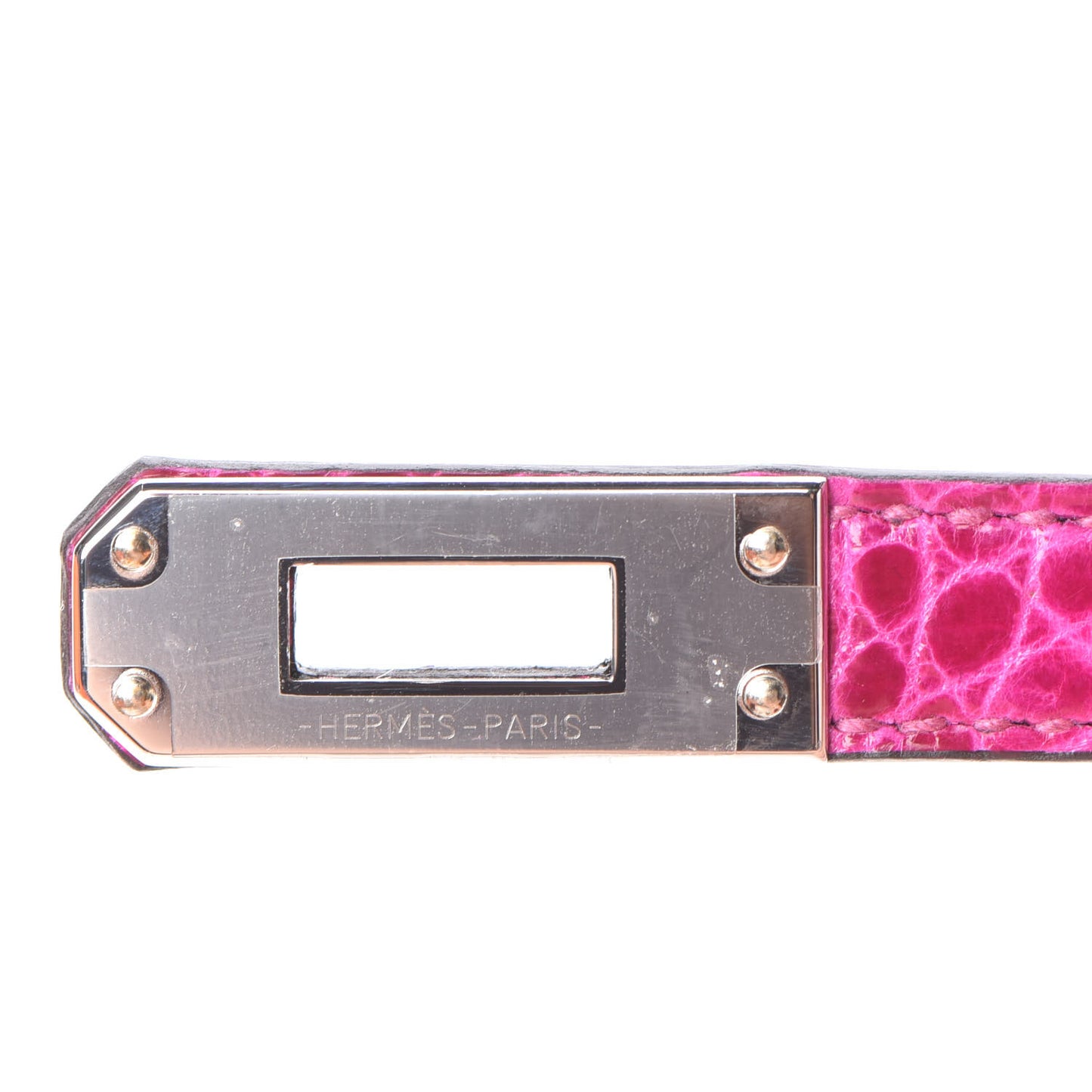 Shiny Niloticus Crocodile Birkin 25 Rose Scheherazade