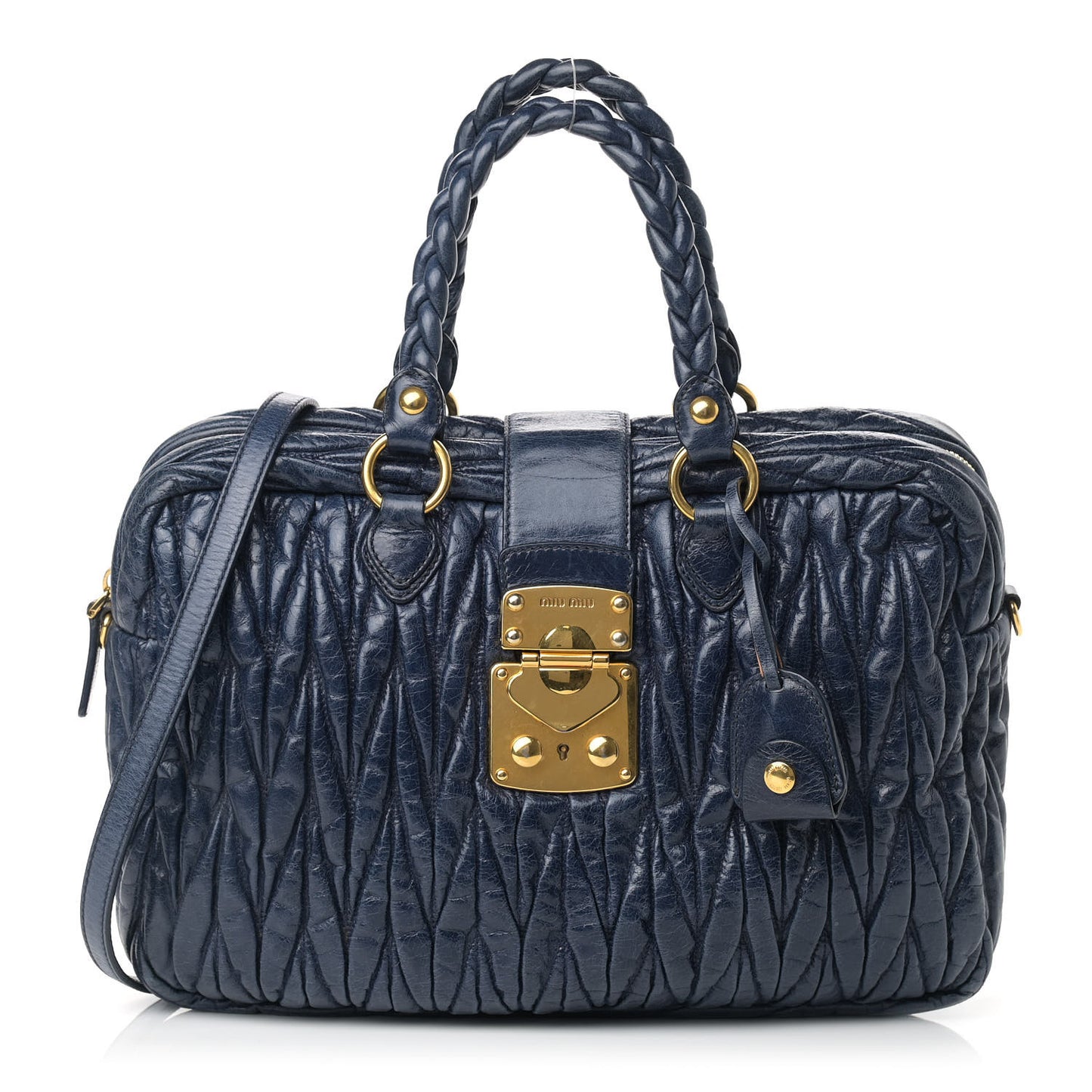 Nappa Matelasse Satchel Bleuette