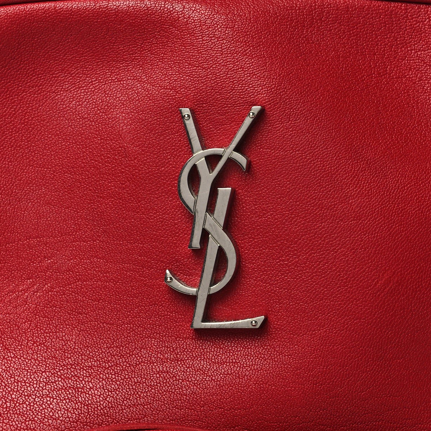 Saint Laurent Lambskin Monogram Lou Camera Bag Eros Red 8 of 11