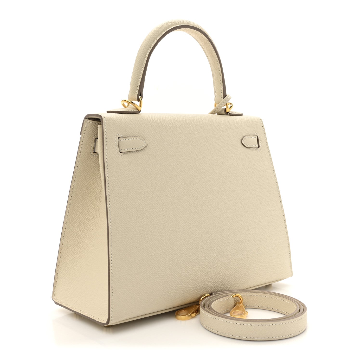 Hermes Epsom Kelly Sellier 25 Craie 3 of 11