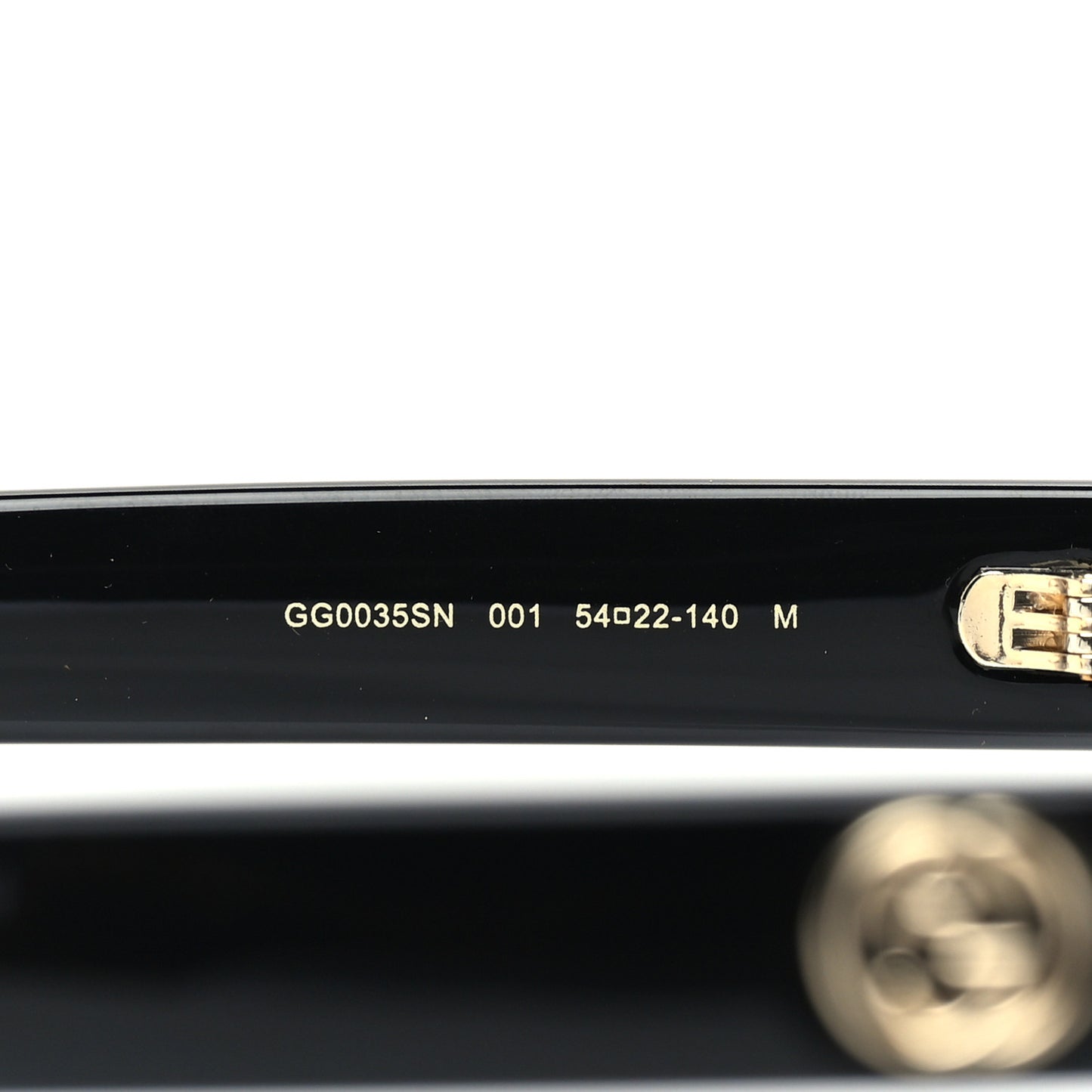Acetate Round Sunglasses GG0035SN Black