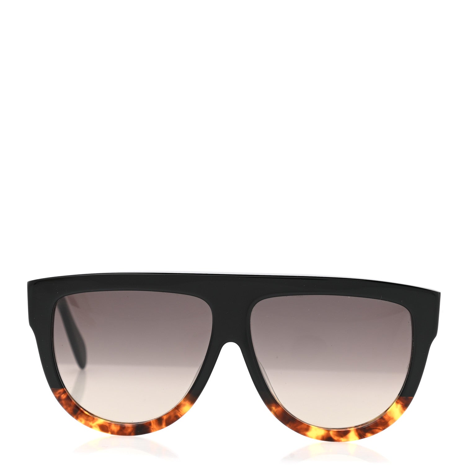 Celine Acetate Aviator Sunglasses CL 40001F Black Havana 2 of 6