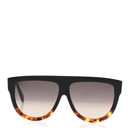 Celine Acetate Aviator Sunglasses CL 40001F Black Havana 2 of 6