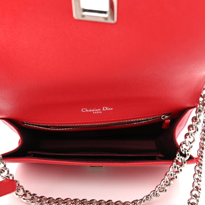 Christian Dior Grained Calfskin Medium Diorama Flap Bag Red 5 of 11