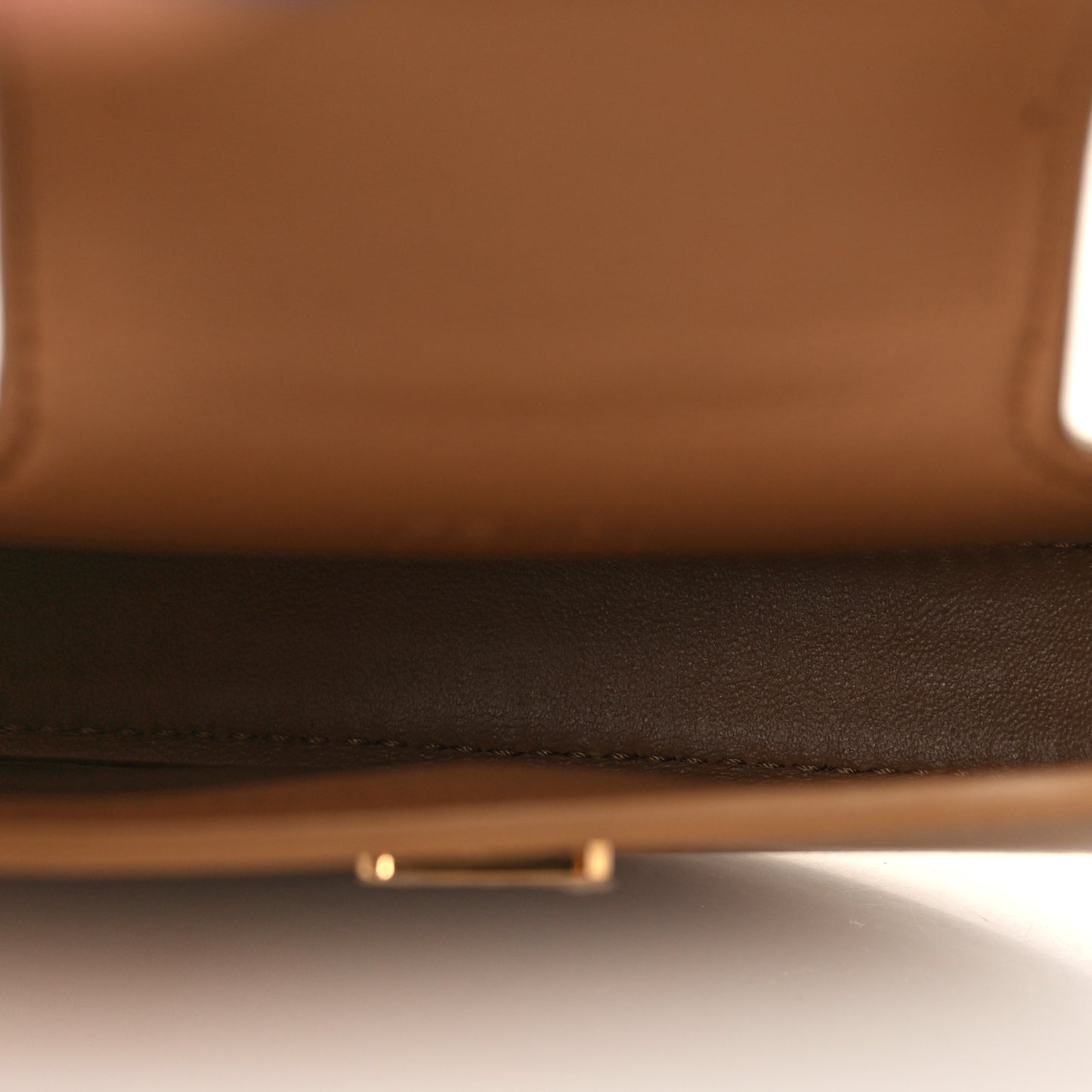 Vitello King Mini Cookie Hobo Bag Miele Scuro