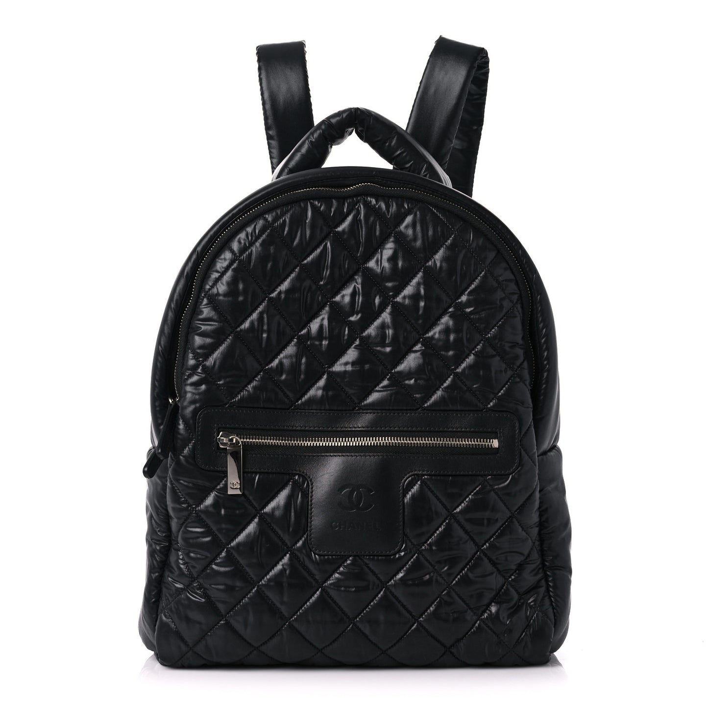 Nylon Quilted Coco Cocoon Backpack Black