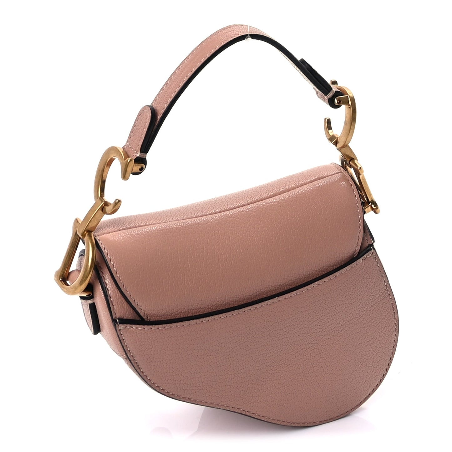 Goatskin Micro Saddle Bag Rose Des Vents