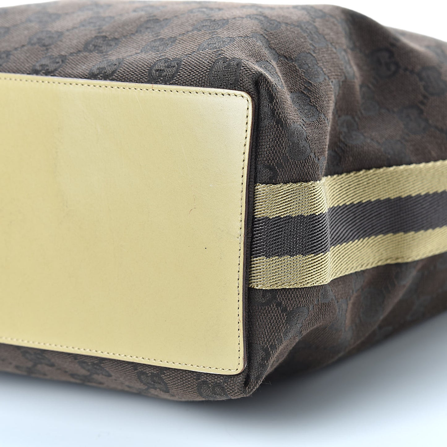 Monogram Large Bucket Tote Brown