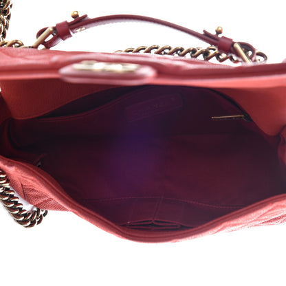 Chanel Iridescent Caviar Quilted Medium Chic Quilt Flap Red 10 of 16