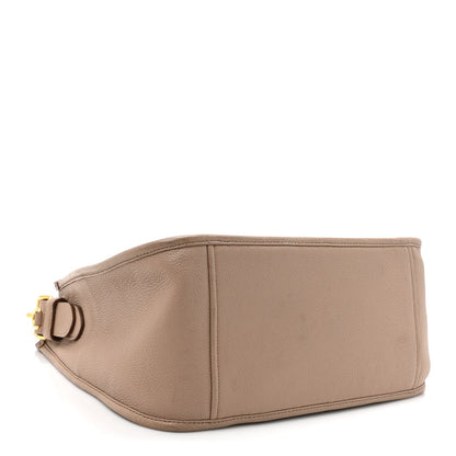 Prada Vitello Daino Soft Hobo Messenger Bag Argilla 4 of 7