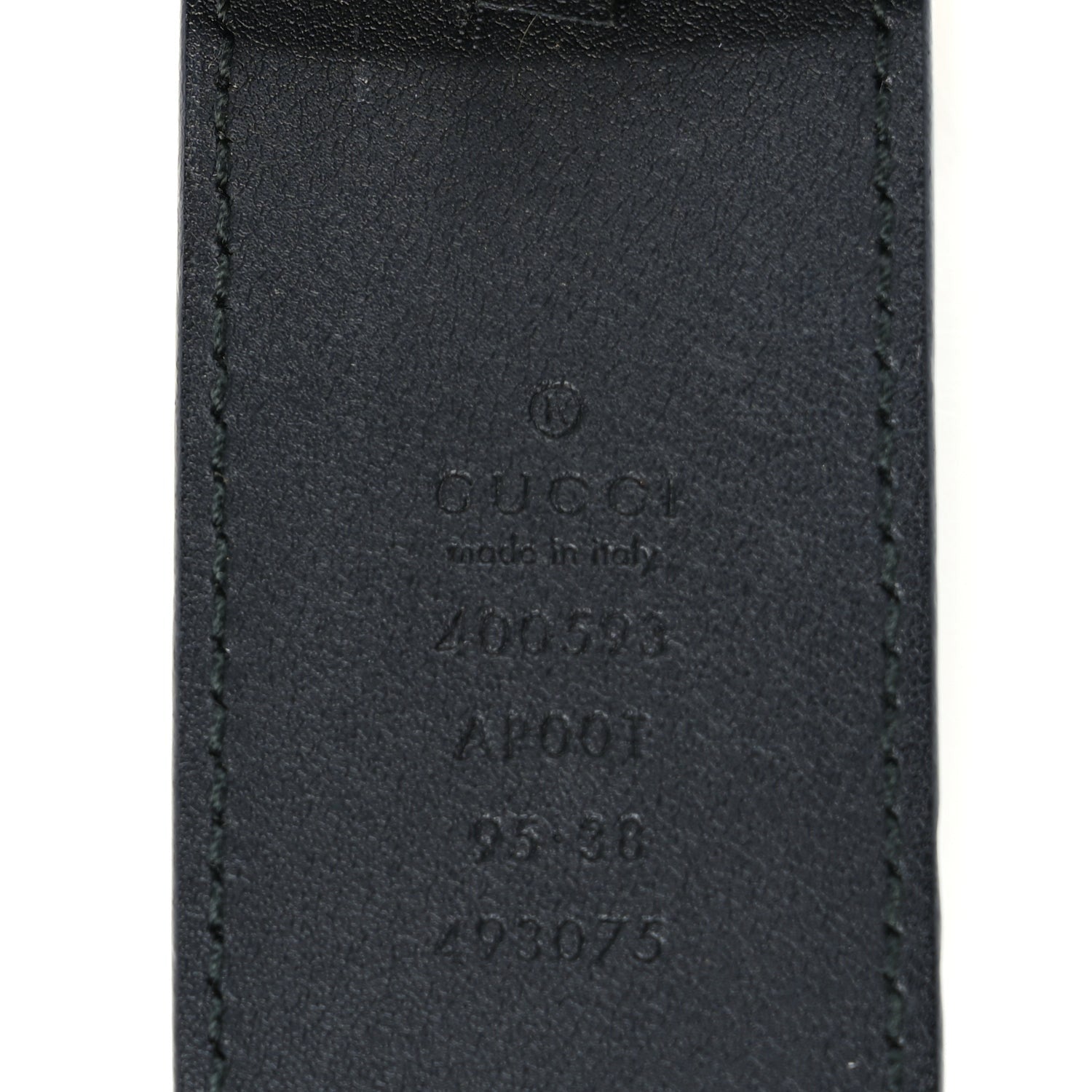 Gucci Calfskin Double G 40mm Belt 95 38  Black 5 of 5