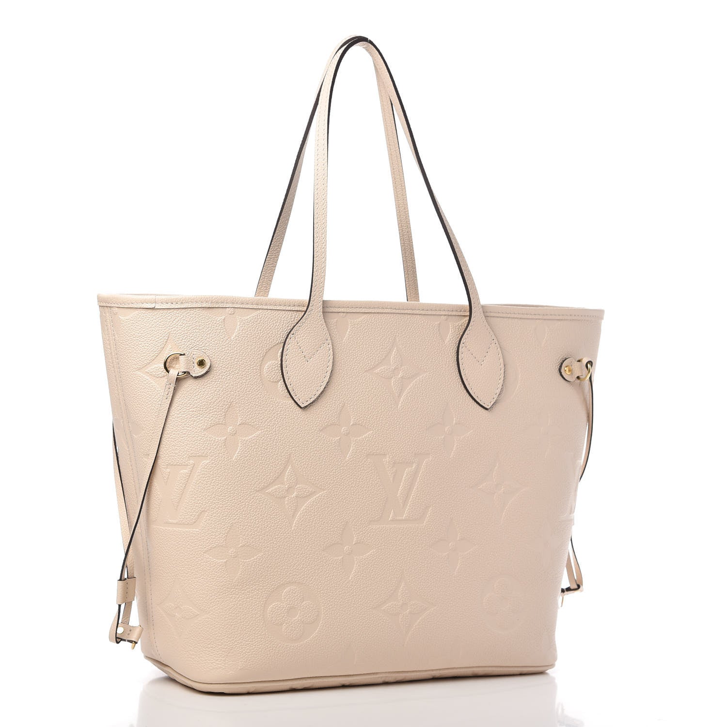 Louis Vuitton Empreinte Monogram Giant Neverfull MM Cream 3 of 10