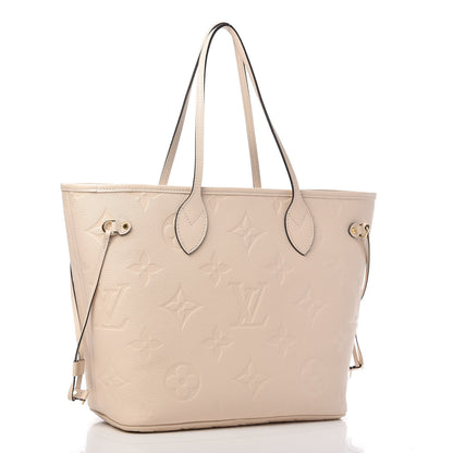Louis Vuitton Empreinte Monogram Giant Neverfull MM Cream 3 of 10