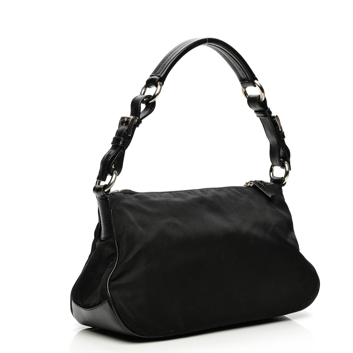 Prada Tessuto Nylon Hobo Nero Black 3 of 9
