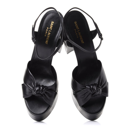 Saint Laurent Vendome Bianca 85 Platform Sandals 41 Black 5 of 10